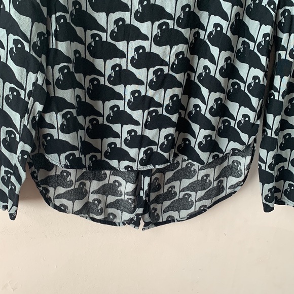 « H&M » Super cute flamingo motif blouse - Picture 2 of 8